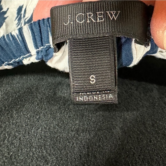 J. CREW blue white halter viscose lightweight beach vacay maxi dress, sz S, GUC - Picture 3 of 8